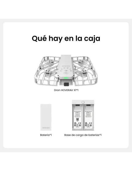 HOVERAir X1 Blanco – Mini dron plegable con seguimiento automático