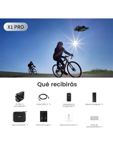 HOVERAir X1 PRO Retail Combo – Foldable 4K60 Drone for Travel & Action