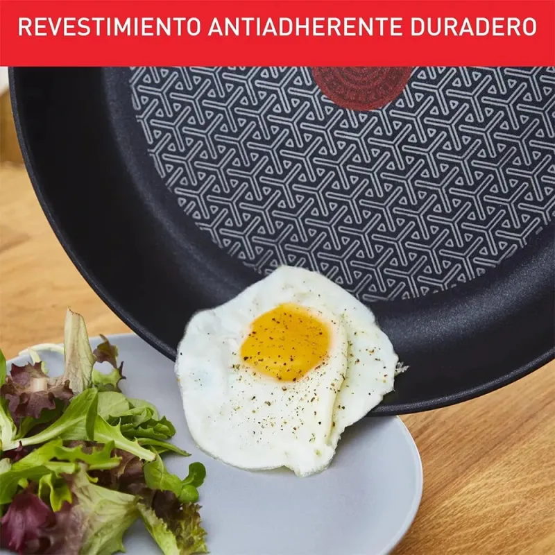 Tefal Duetto Juego de Sartenes 20/24/28 cm Acero Inoxidable Inducción