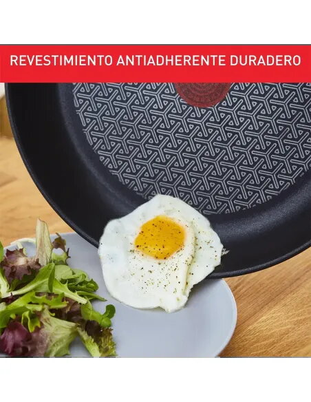 Tefal Duetto Juego de Sartenes 20/24/28 cm Acero Inoxidable Inducción