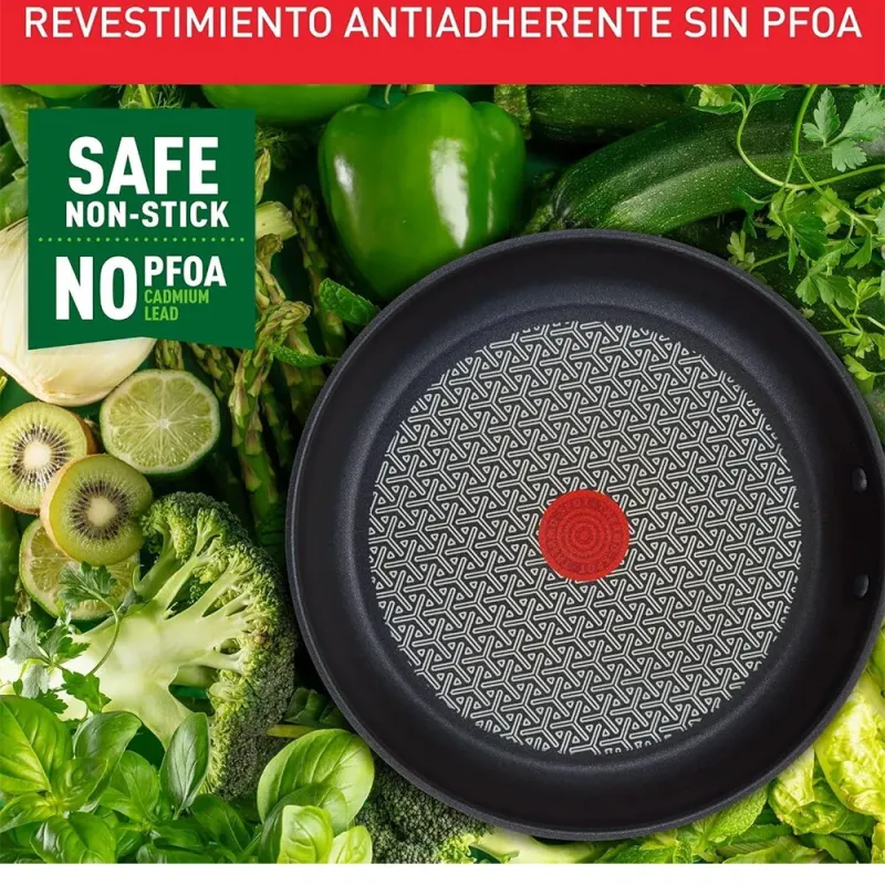Tefal Duetto Juego de Sartenes 20/24/28 cm Acero Inoxidable Inducción
