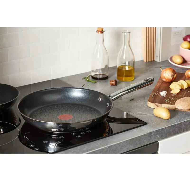 Tefal Duetto Juego de Sartenes 20/24/28 cm Acero Inoxidable Inducción