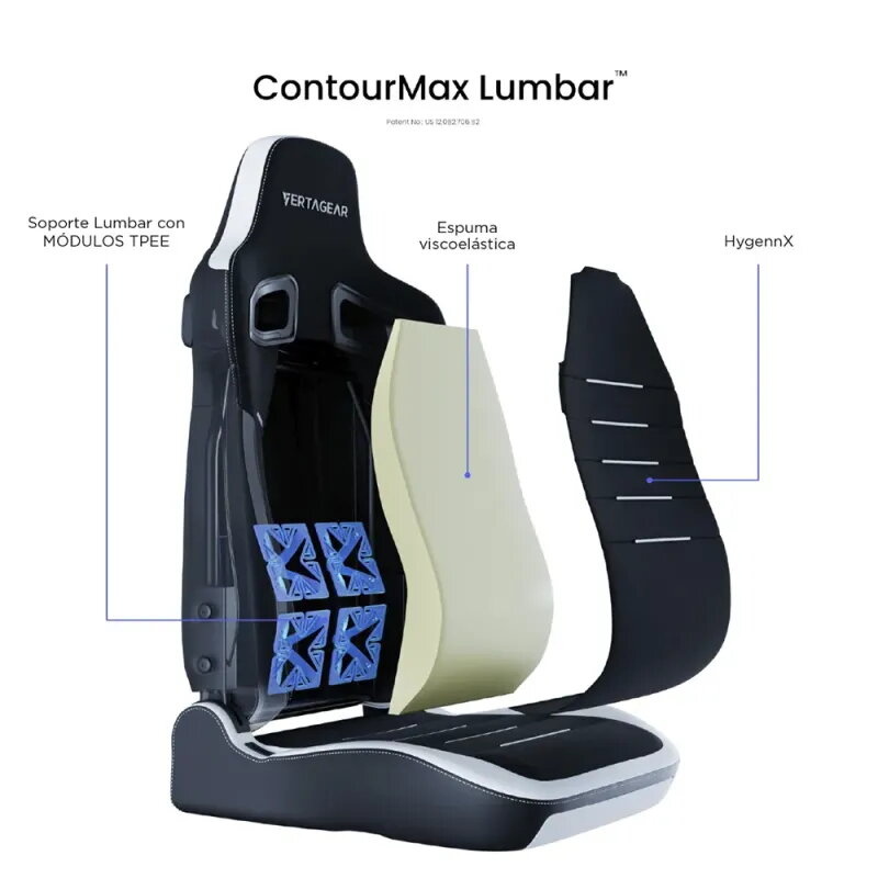 Vertagear PL4800 HygenX Black/White – XL ergonomic gaming chair