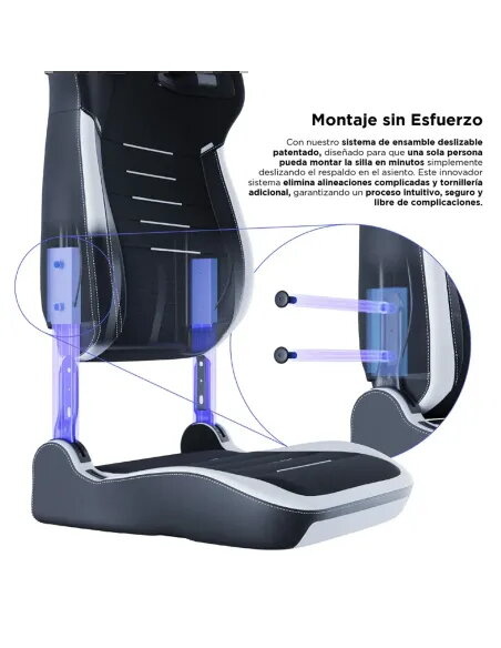 Vertagear PL4800 HygenX Black/White – XL ergonomic gaming chair