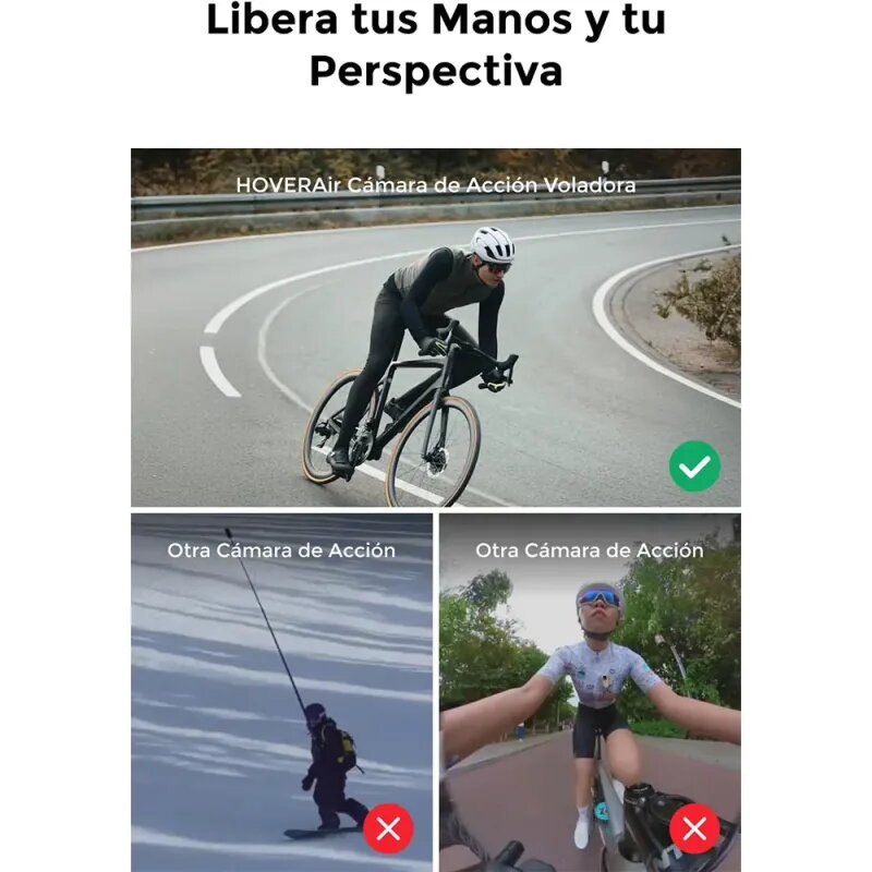 HOVERAir X1 PRO Ultimate Cycling Kit | Dron 4K Manos Libres C0