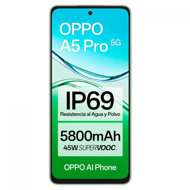 Oppo A5 Pro 5G 256GB Green | Rugged IP69 Phone 5800mAh Battery