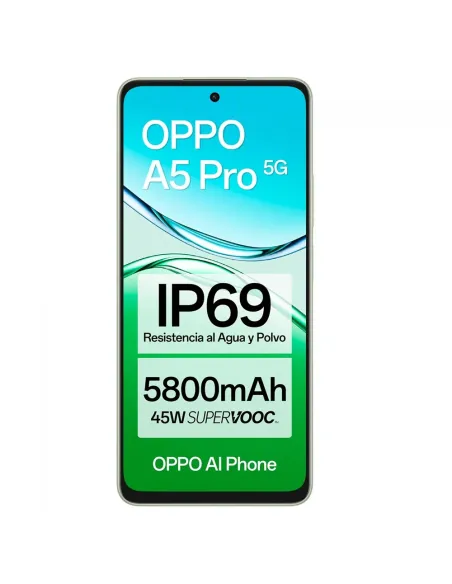 Oppo A5 Pro 5G 256GB Green | Rugged IP69 Phone 5800mAh Battery