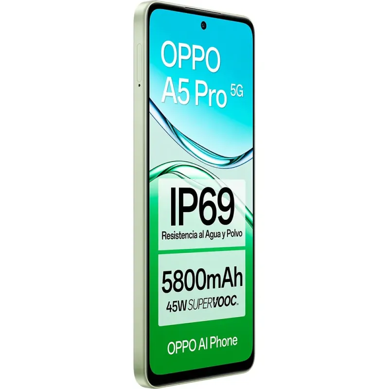 Oppo A5 Pro 5G 256GB Green | Rugged IP69 Phone 5800mAh Battery