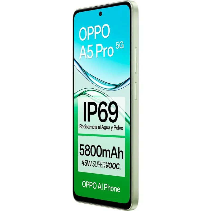 Oppo A5 Pro 5G 256GB Green | Rugged IP69 Phone 5800mAh Battery