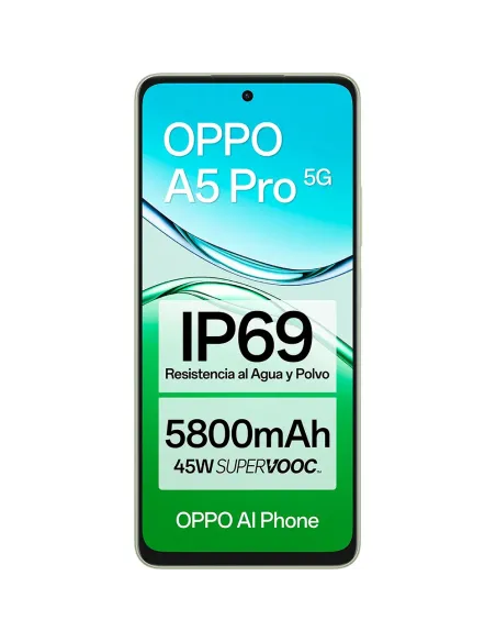 Oppo A5 Pro 5G 256GB Green | Rugged IP69 Phone 5800mAh Battery