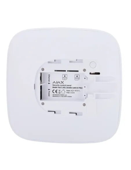 Ajax Hub 2 (4G) White | Wireless Alarm Panel LTE Dual SIM
