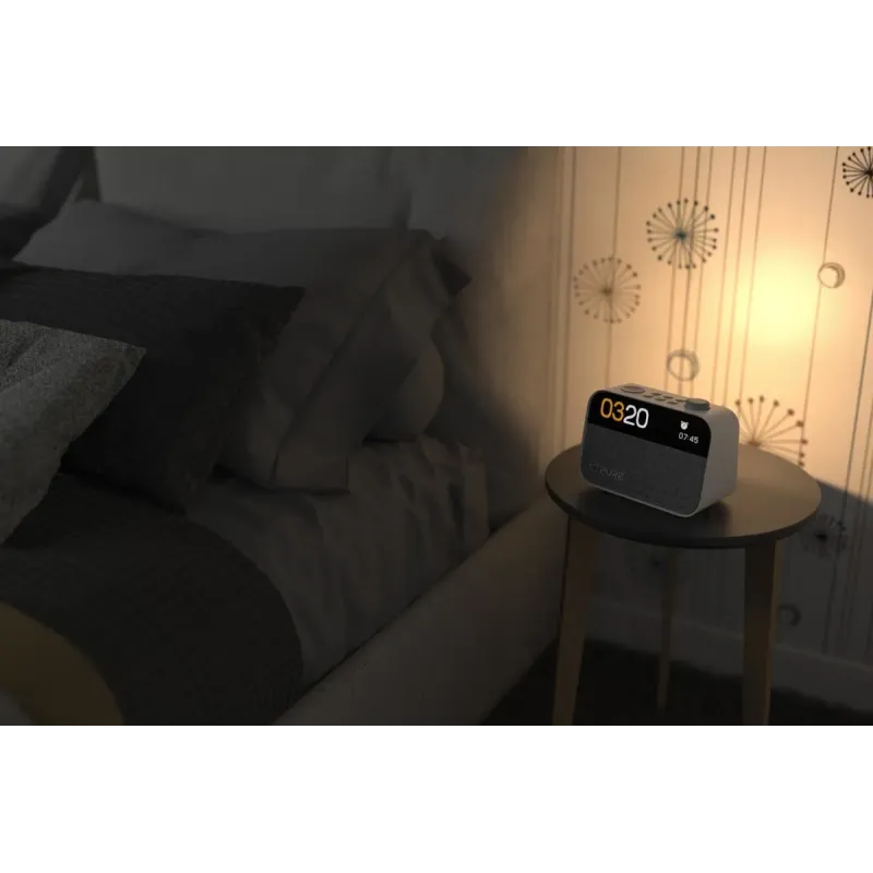 Pure Moment Blanco | Despertador Luz Amanecer y Altavoz Bluetooth