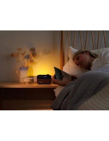 Pure Moment Negro | Despertador Luz Amanecer y Altavoz Bluetooth
