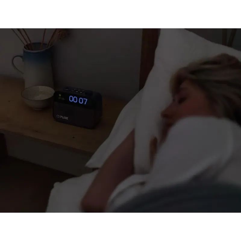 Pure Moment Negro | Despertador Luz Amanecer y Altavoz Bluetooth