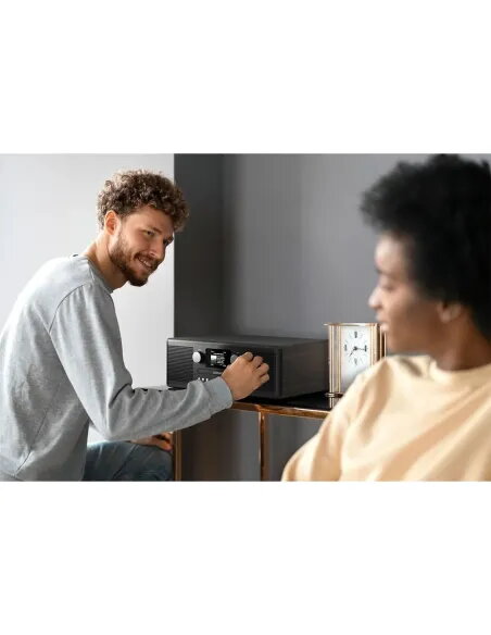 Pure Classic C-D6i Black | Stereo System with CD, WiFi & Internet Radi
