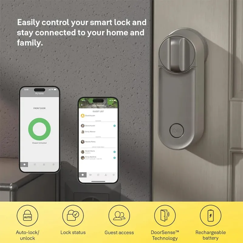 Yale Linus Smart Lock L2 Plata | Cerradura WiFi Sin Llaves - TiendaCPU