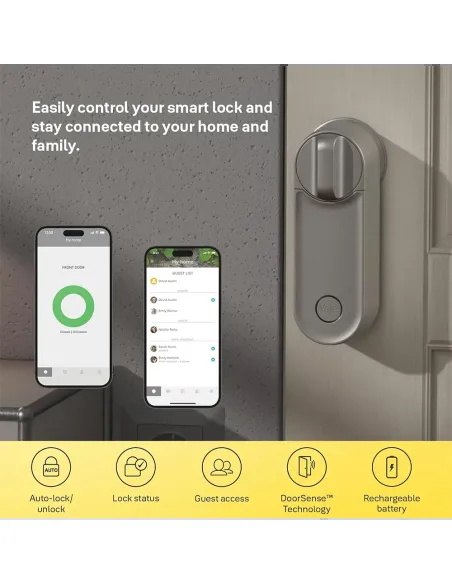 Yale Linus Smart Lock L2 Plata | Cerradura WiFi Sin Llaves - TiendaCPU