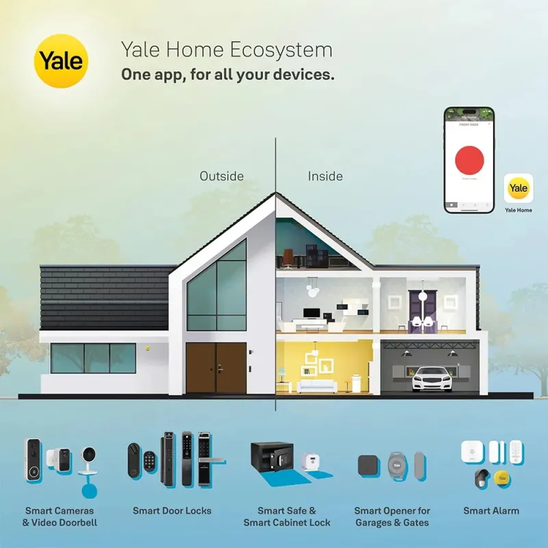 Yale Linus Smart Lock L2 Plata | Cerradura WiFi Sin Llaves - TiendaCPU
