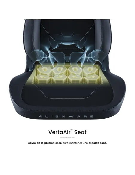 Alienware S3800 HygennX Ergonomic Gaming Chair with lumbar