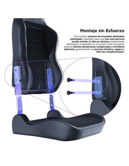 Alienware S3800 HygennX Ergonomic Gaming Chair with lumbar