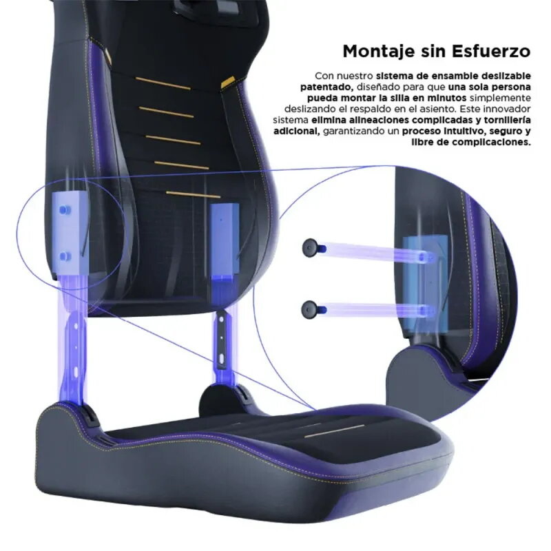 Vertagear PL4800 X‑Large HyGenNX Midnight Purple – Confort XL