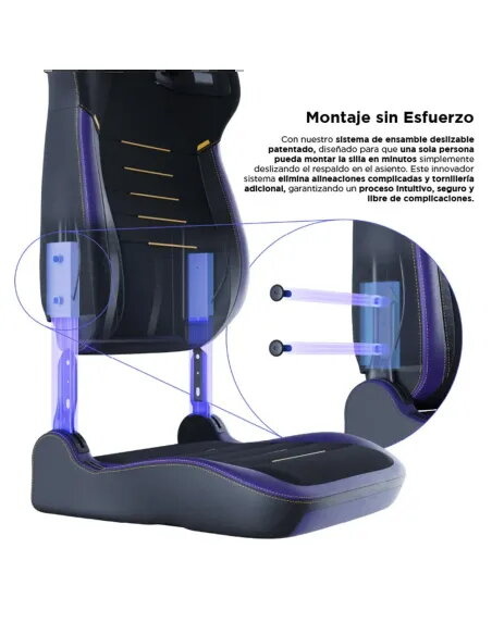 Vertagear PL4800 X‑Large HyGenNX Midnight Purple – Confort XL