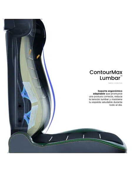 Vertagear PL4800 X‑Large HyGenNX Midnight Green – Confort XL