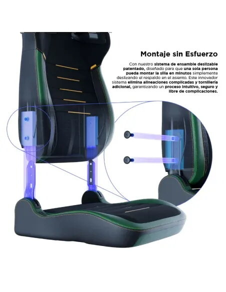 Vertagear PL4800 X‑Large HyGenNX Midnight Green – Confort XL