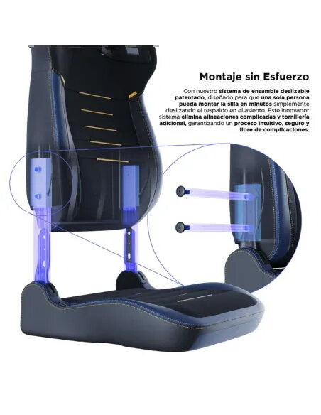 Vertagear PL4800 X‑Large HyGenNX Midnight Blue – Confort XL