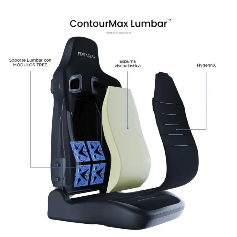 Vertagear PL4800 X‑Large HyGenNX Carbon Black – XL Comfort