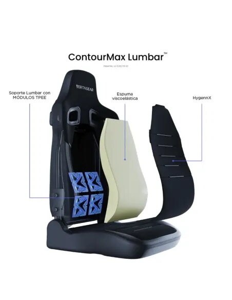 Vertagear PL4800 X‑Large HyGenNX Carbon Black – XL Comfort