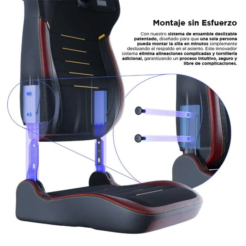 Vertagear PL4800 X‑Large HyGenNX Burgundy Red – Confort XL