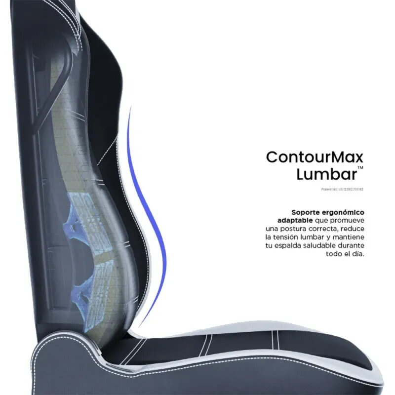 VERTAGEAR PL6800 HYGENNX Black/White | Silla gamer XL ergonómica