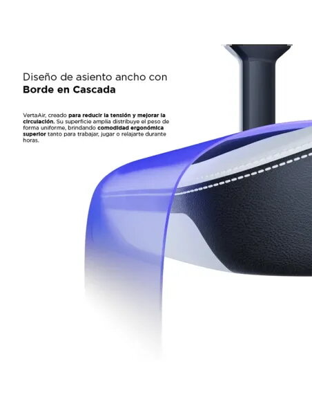 VERTAGEAR PL6800 HYGENNX Black/White | Silla gamer XL ergonómica