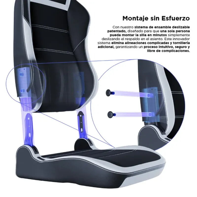 VERTAGEAR PL6800 HYGENNX Black/White | Ergonomic XL gamer chair