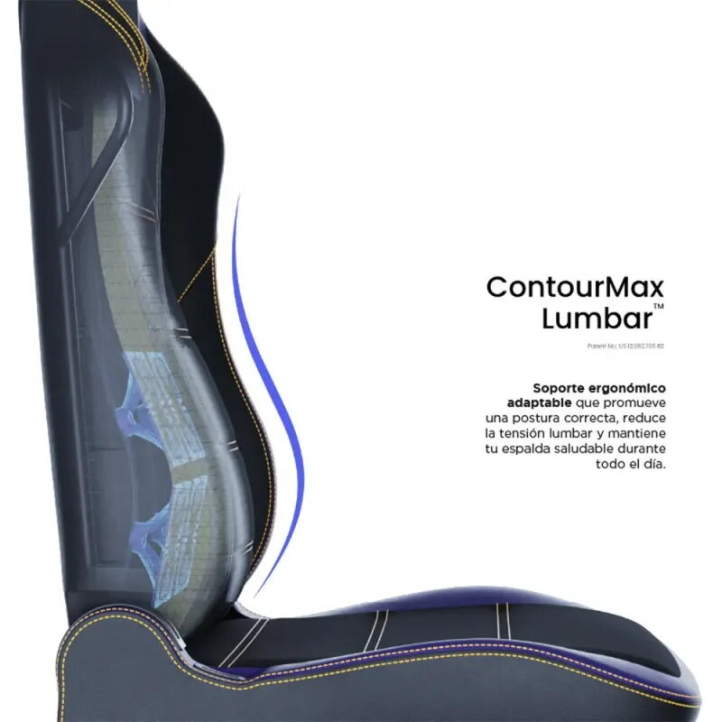 Silla gamer VERTAGEAR PL6800 X-Large Midnight Purple ergonómica