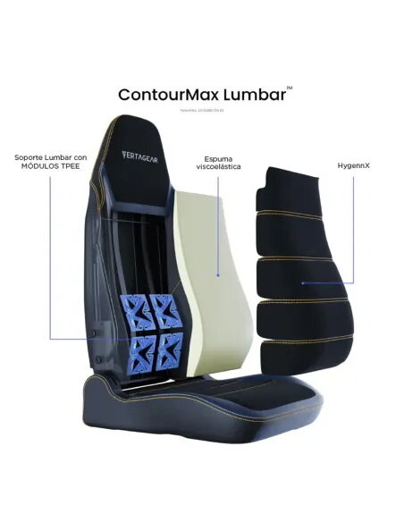 Vertagear PL6800 HygenX Midnight Blue – silla gamer XL ergonómica