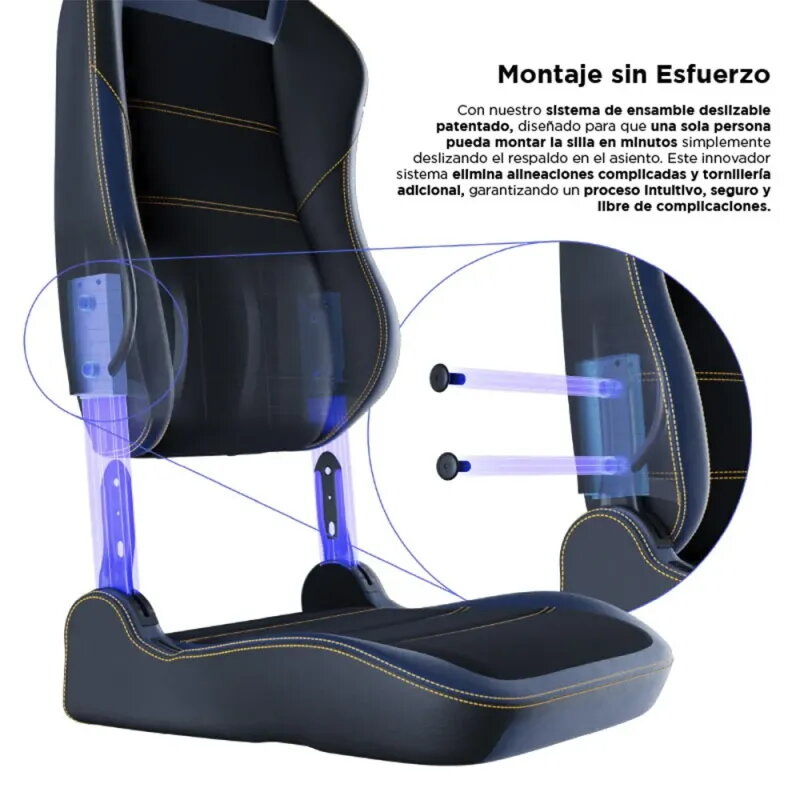 Vertagear PL6800 HygenX Midnight Blue – silla gamer XL ergonómica