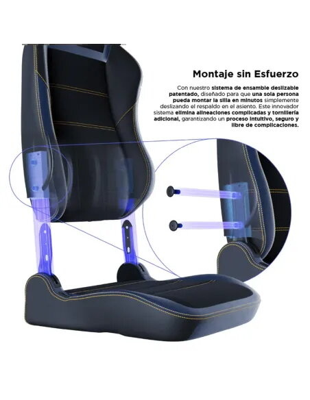 Vertagear PL6800 HygenX Midnight Blue – silla gamer XL ergonómica