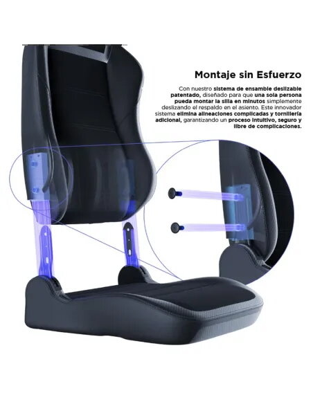 Vertagear PL6800 HygenX Carbon Black – silla gamer XL ergonómica