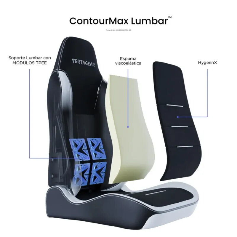 Vertagear SL3800 HyGenNX Black/White – Comodidad y estilo gaming