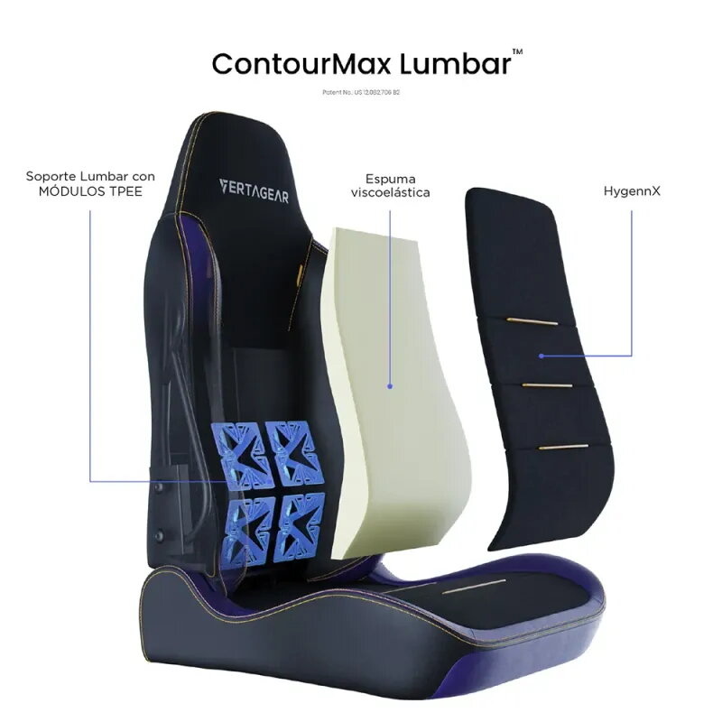 Vertagear SL3800 HyGenNX Midnight Purple – Silla gaming