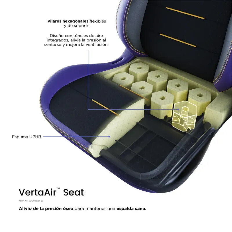Vertagear SL3800 HyGenNX Midnight Purple – Silla gaming