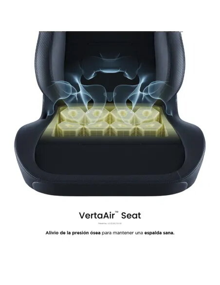 Vertagear SL3800 HygenX Carbon Black – silla gamer ergonómica compacta
