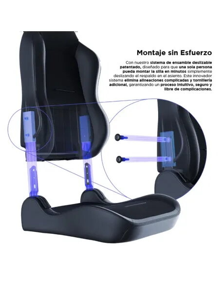 Vertagear SL3800 HygenX Carbon Black – silla gamer ergonómica compacta