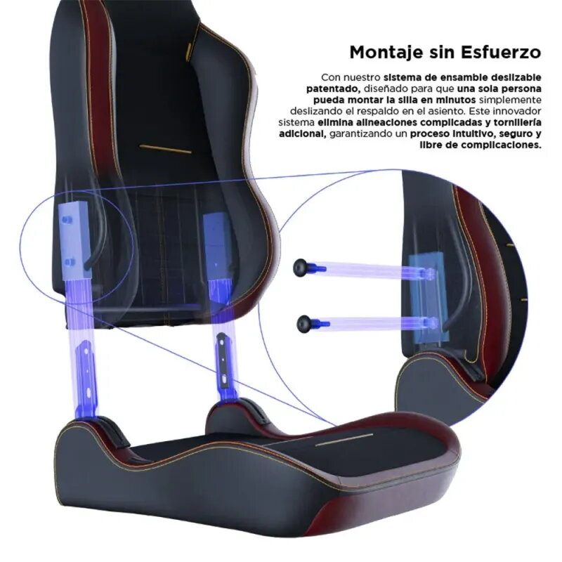 Vertagear SL3800 HygenX Burgundy Red – silla gamer ergonómica compacta