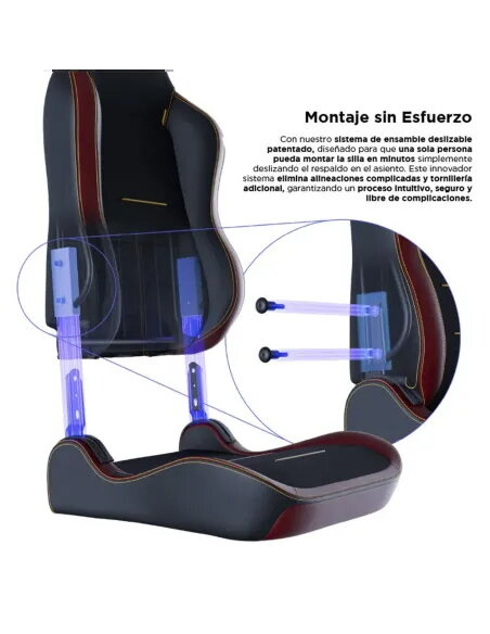 Vertagear SL3800 HygenX Burgundy Red – compact ergonomic gaming chair