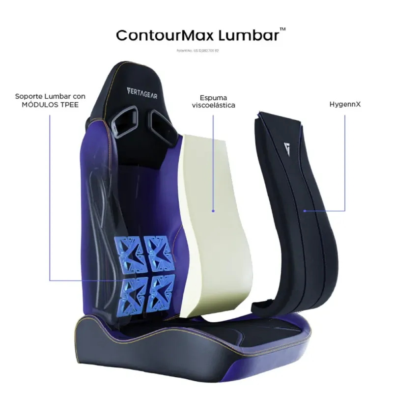 Vertagear SL5800 Hygenx Midnight Purple – Ergonomic Gaming Chair