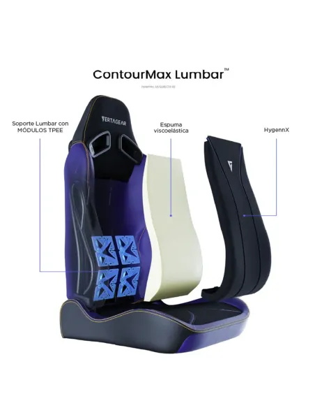 Vertagear SL5800 Hygenx Midnight Purple – Ergonomía gaming premium