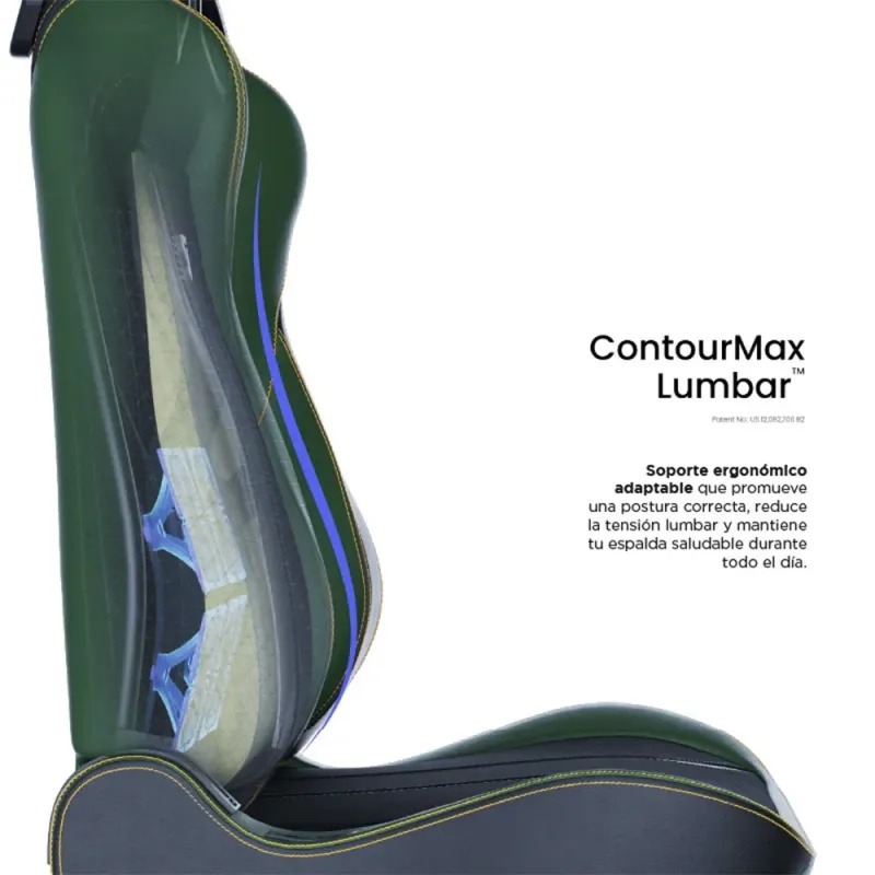 Silla gaming Vertagear SL5800 Hygenx Midnight Green ergonómica